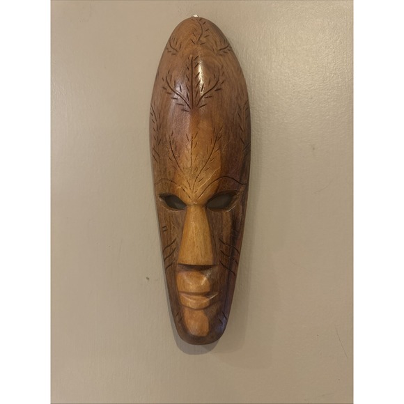 RARE Wood African or Polynesian Cultures Tribal Mask(12.5